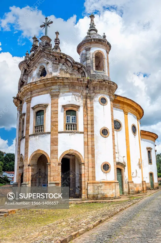 Nossa Senhora do Rosario Church, Ouro Preto, Minas Gerais, Brazil.