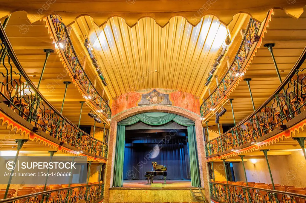 Teatro municipal, Oldest functionning theater in Latin America, Ouro Preto, Minas Gerais, Brazil.