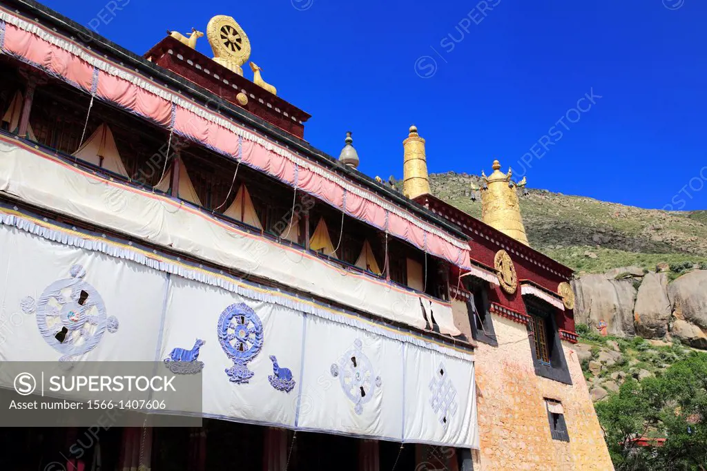 Sera Monastery, Wangbur Mountain, Lhasa Prefecture, Tibet, China.