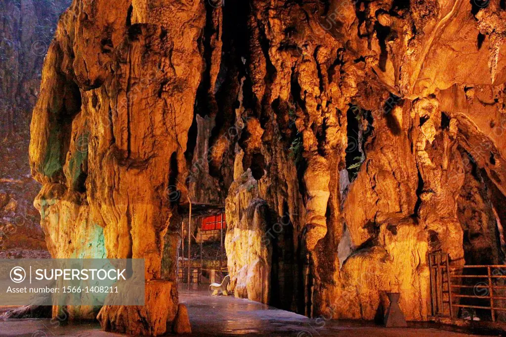 Batu Caves are a set of caves, some of which have been converted into temples, in a limestone hill located 10 kilometers north of Kuala Lumpur, Malays...