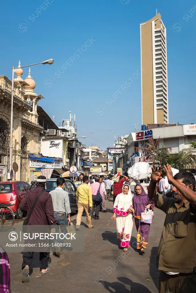 A street scene in Mumbai.
