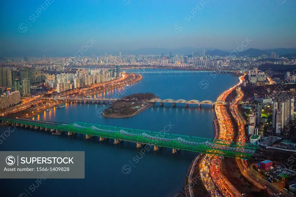 Korea , Seoul City, Olimpic-daero Highway.