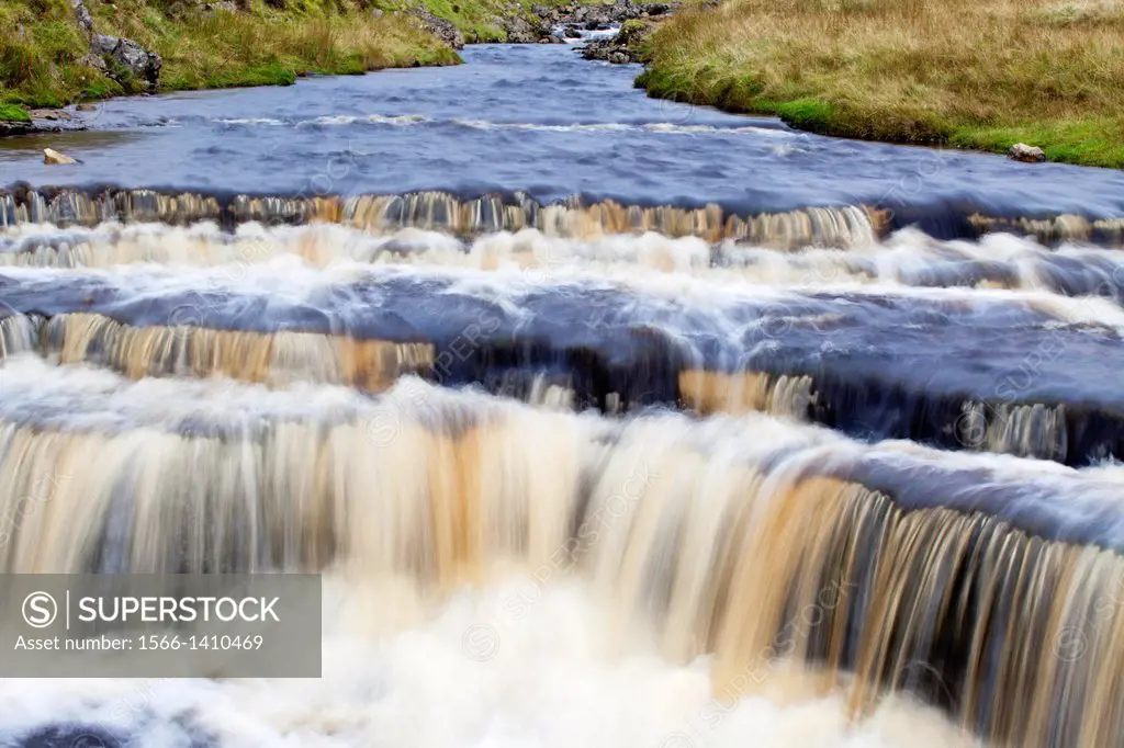Waterfall in Hull Pot Beck Horton in Ribblesdale Yorkshire Dales England.