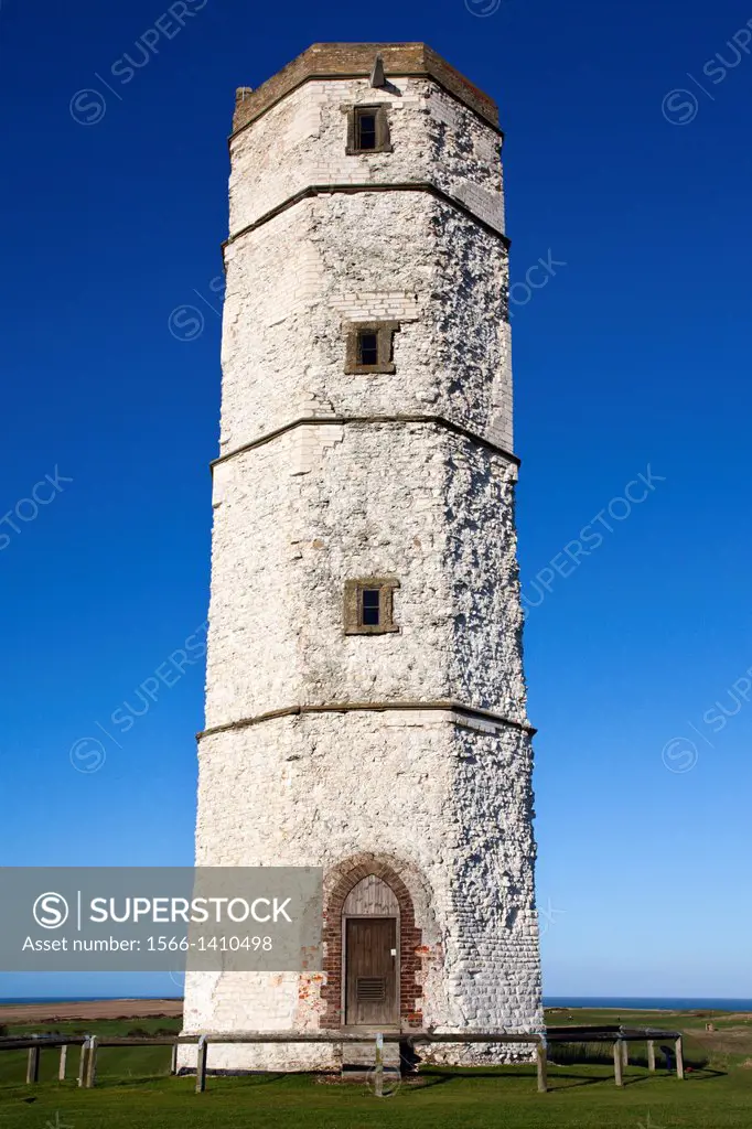 The Chalk Tower Former Lighthouse at Flamborough Head Head East Riding of Yorkshire England.