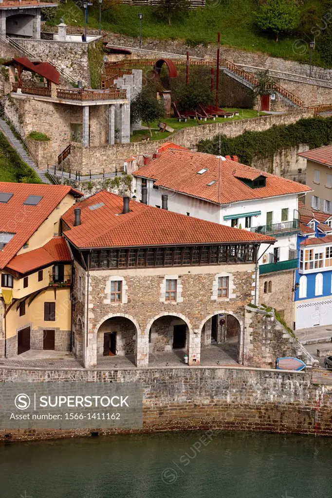 Old town, Mutriku, Gipuzkoa, Basque Country, Spain.