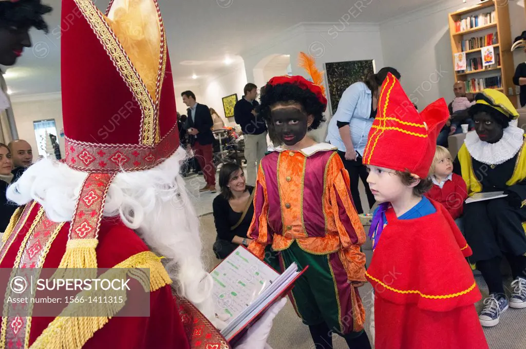 Amman, Jordan, Annual ´Sinterklaas´ fest, an event for children in Netherlands and Belgium, helt at the Residence of the Dutch Ambassador to Jordan an...