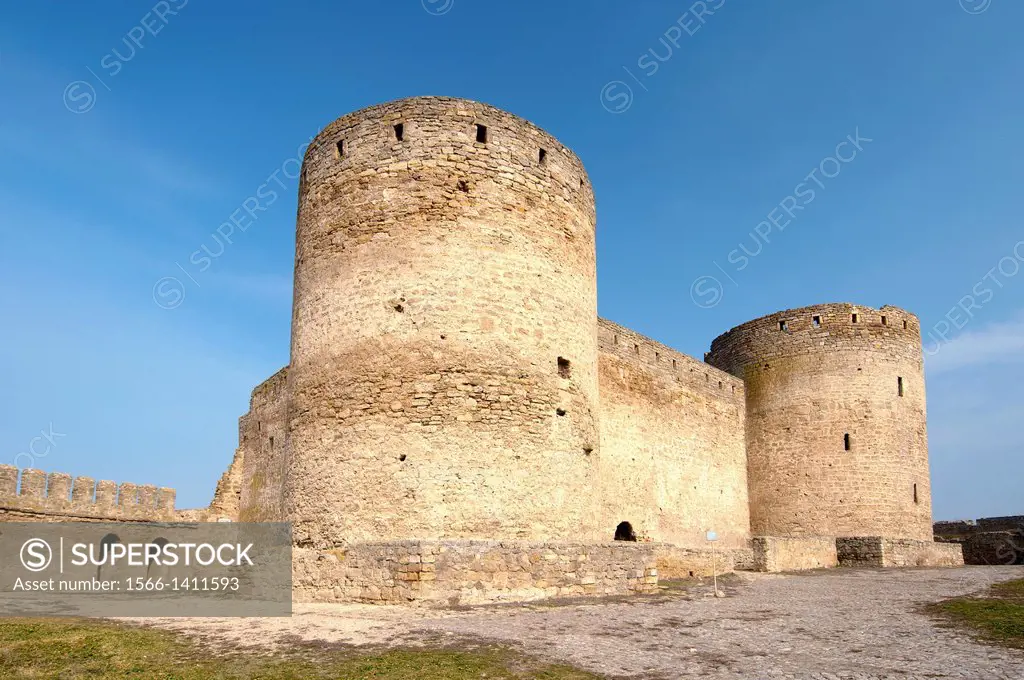 The inner part of fortress Akkerman (white rock, white fortress), Belgorod-Dnestrovskiy , Ukraine, Eastern Europe.