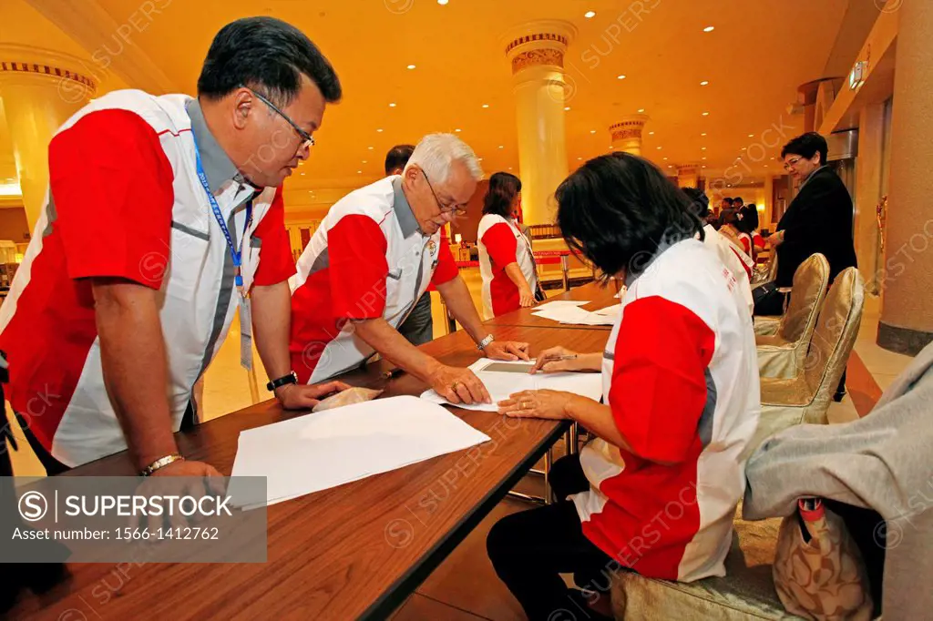 Registration of 17th Anniversary World Chai´s Clan participants at Genting Highland Convention Centre, Malaysia.