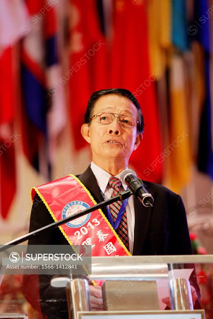 Top official giving speech at The World Chai´s Clan 17th Anniversary in Genting Highland Convention Centre, Malaysia.