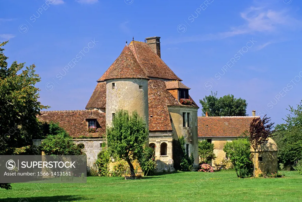 Manor of Fresnaye-au-Perche, Saint-Germain-de-la-Coudre, Regional Natural Park of Perche, Orne department, Lower Normandy region, France, Western Euro...