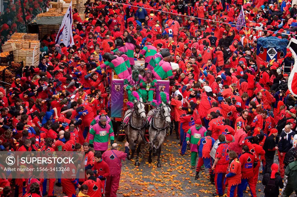 Ivrea Carnival, Italy.