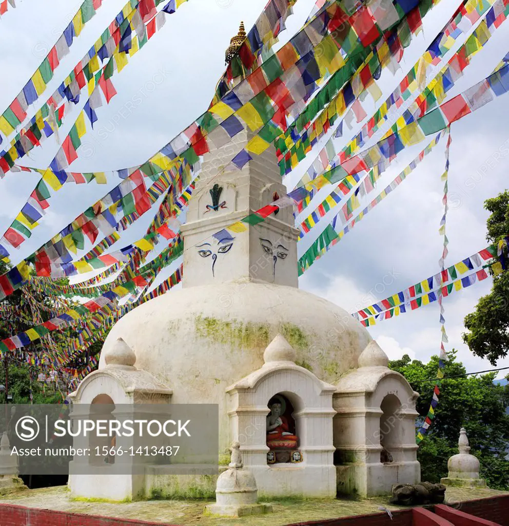 Stupa Swayambhunath, Kathmandu, Nepal.