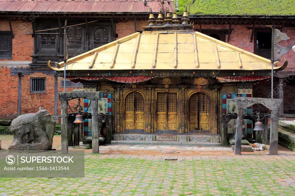 Changu Narayan temple, oldest Hindu temple in Nepal, near Bhaktapur, Nepal.