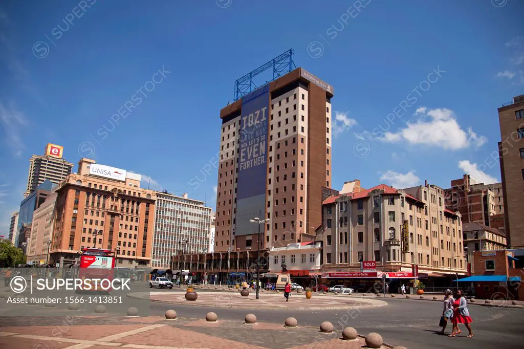 central Ghandi Square in Johannesburg, Gauteng, South Africa, Africa.