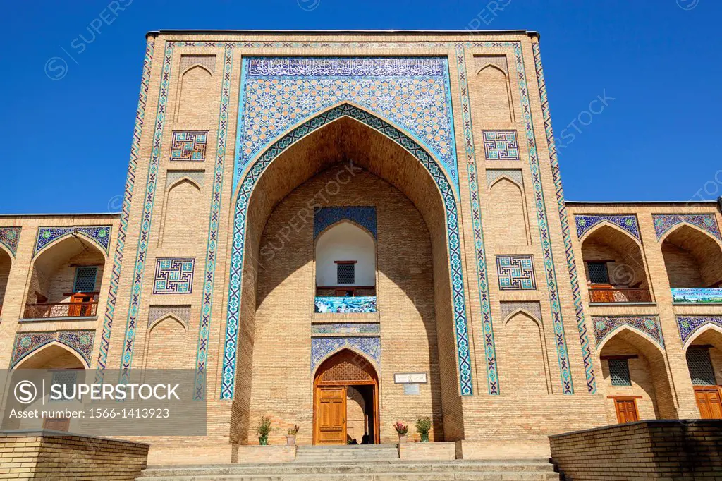 Kukeldash Madrasah, also known as Kukaldosh Madrasah, Tashkent, Uzbekistan.