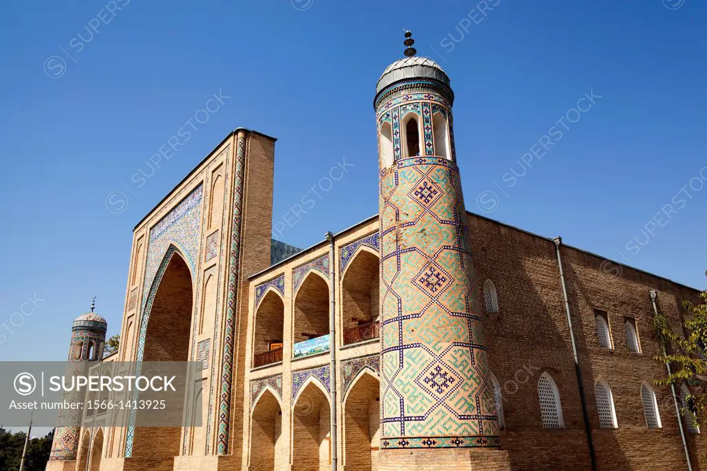 Kukeldash Madrasah, also known as Kukaldosh Madrasah, Tashkent, Uzbekistan.