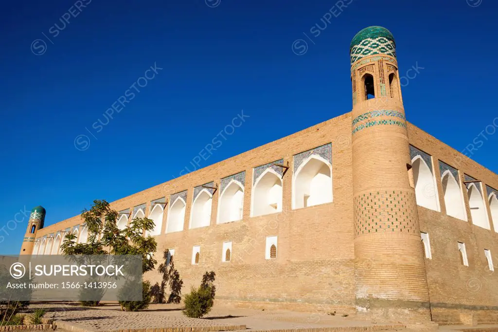 Orient Star Hotel, formerly Mohammed Amin Khan Madrasah, Ichan Kala, Khiva, Uzbekistan.