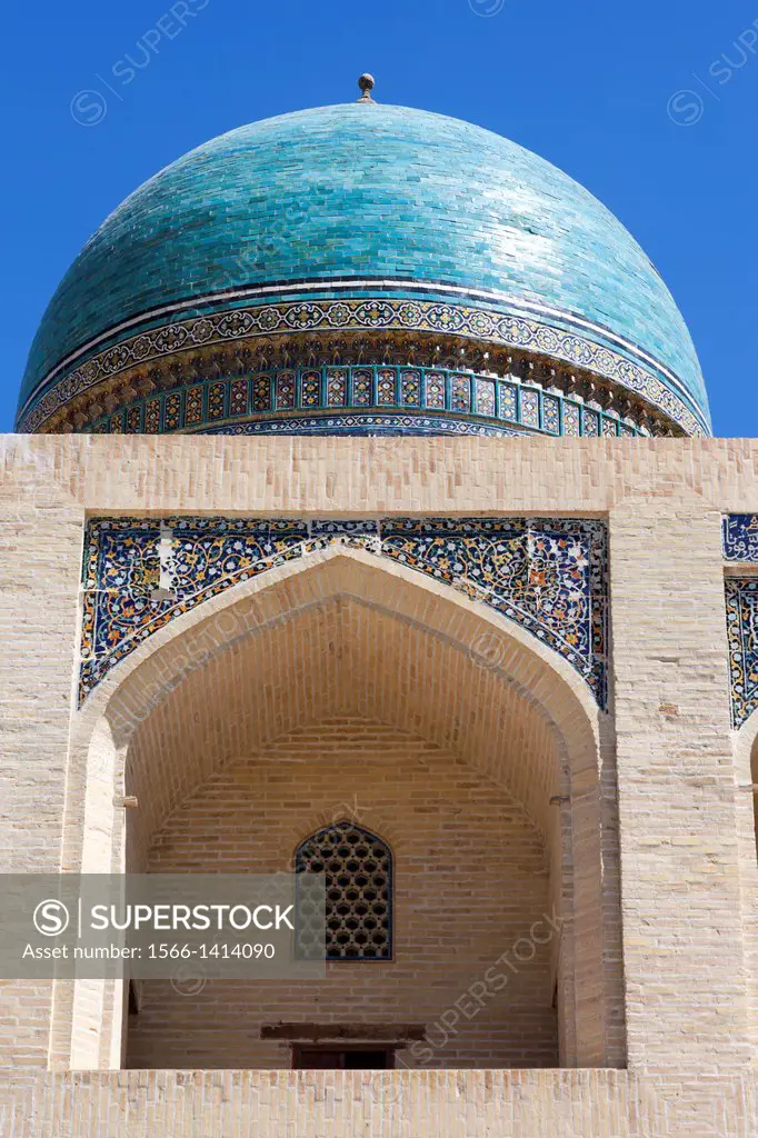 A dome of Mir I Arab Madrasah, Poi Kalon, Bukhara, Uzbekistan.