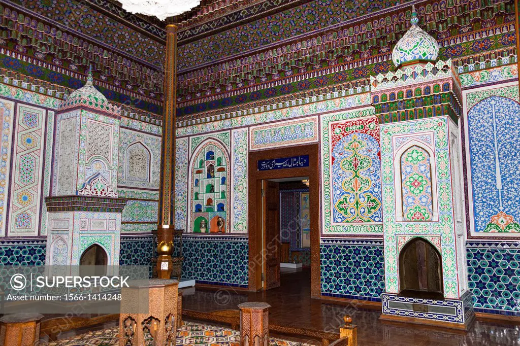 Reception room, House of Alexander Polovtsev, Museum of Applied Arts, Tashkent, Uzbekistan.