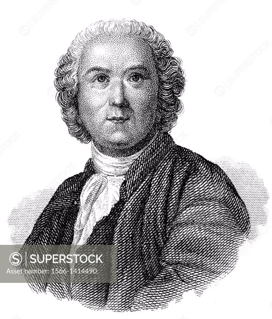 Christoph Willibald Ritter von Gluck, 1714 - 1787, a German composer of the pre-classic, opera composer.