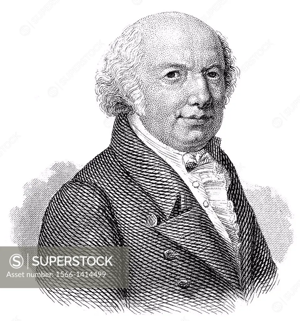 Karl August Böttiger, 1760 - 1835, German archaeologist and classicist, prominent member of the literary and artistic circles in Weimar and Jena.
