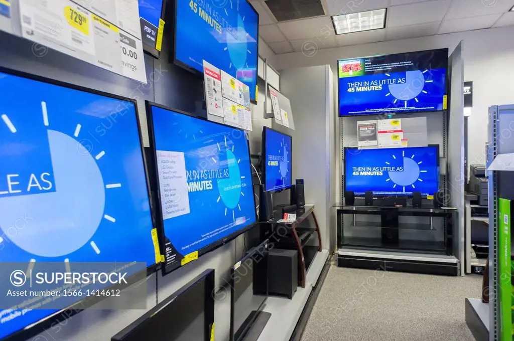 Flat-screen televisions on sale in a Best Buy electronics store in New York. Retailers are nervous over the upcoming Christmas shopping season citing ...