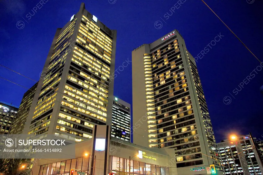 Canada, Vancouver, RBC Bank, Hyatt Hotel,.