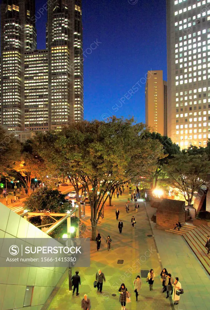 Japan, Tokyo, Shinjuku, Metropolitan Government Building,.