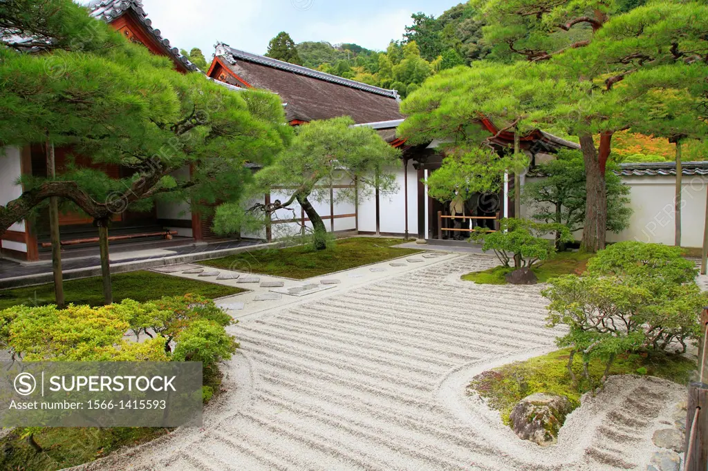 Japan, Kyoto, Ginkakuji Temple, sand garden,.
