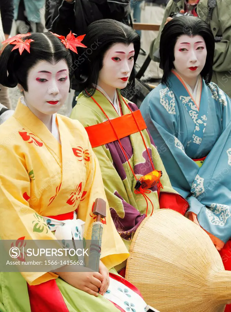 Japan, Kyoto, Jidai Matsuri, festival, people;.