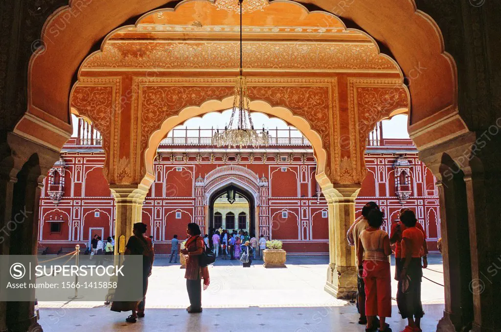 Diwan-I-Khas on City Palace, Jaipur, Rajasthan state, India