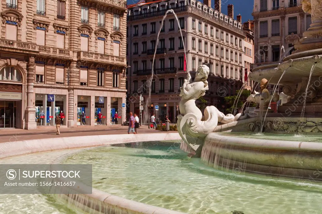 Place des Jacobins in the city of Lyon.