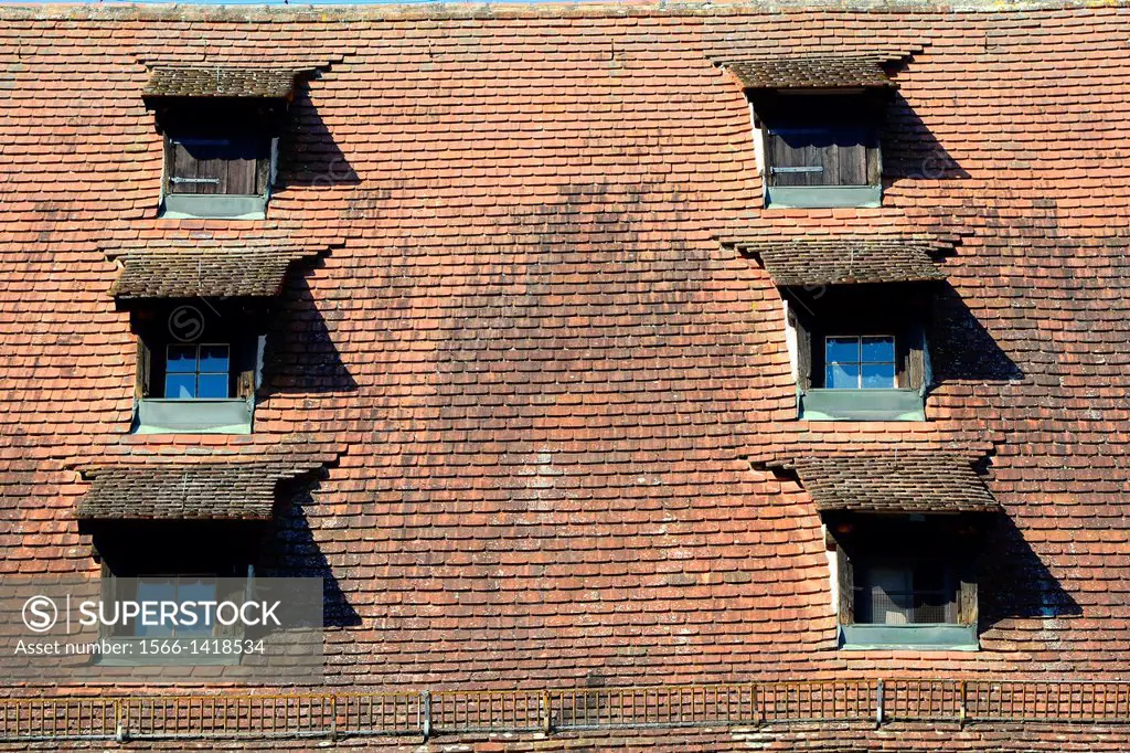 Window Eyelids Roof Bamberg Germany Deutschland DE Bavaria UNESCO.