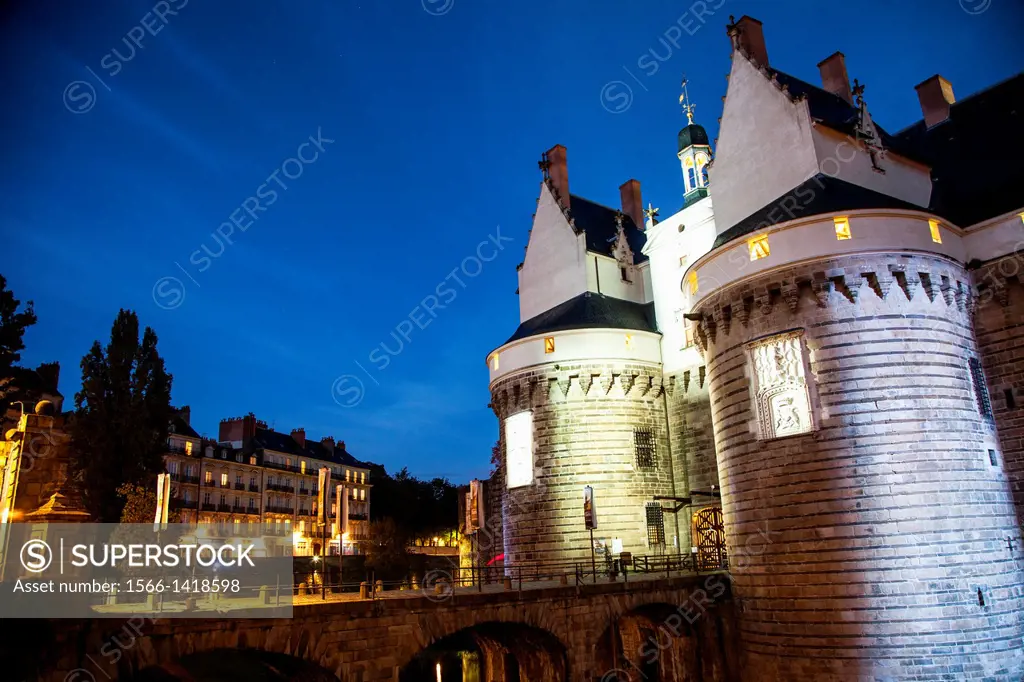 Chateau des Ducs de Bretagne, fortress, castle, museum, Nantes, Pays de la Loire, France, Europe.