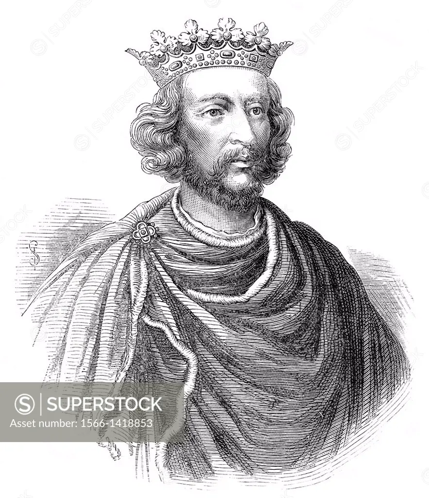 Henry III or Henry of Winchester, 1207 - 1272, King of England, Lord of Ireland and Duke of Aquitaine from 1216 to 1272, Heinrich III.