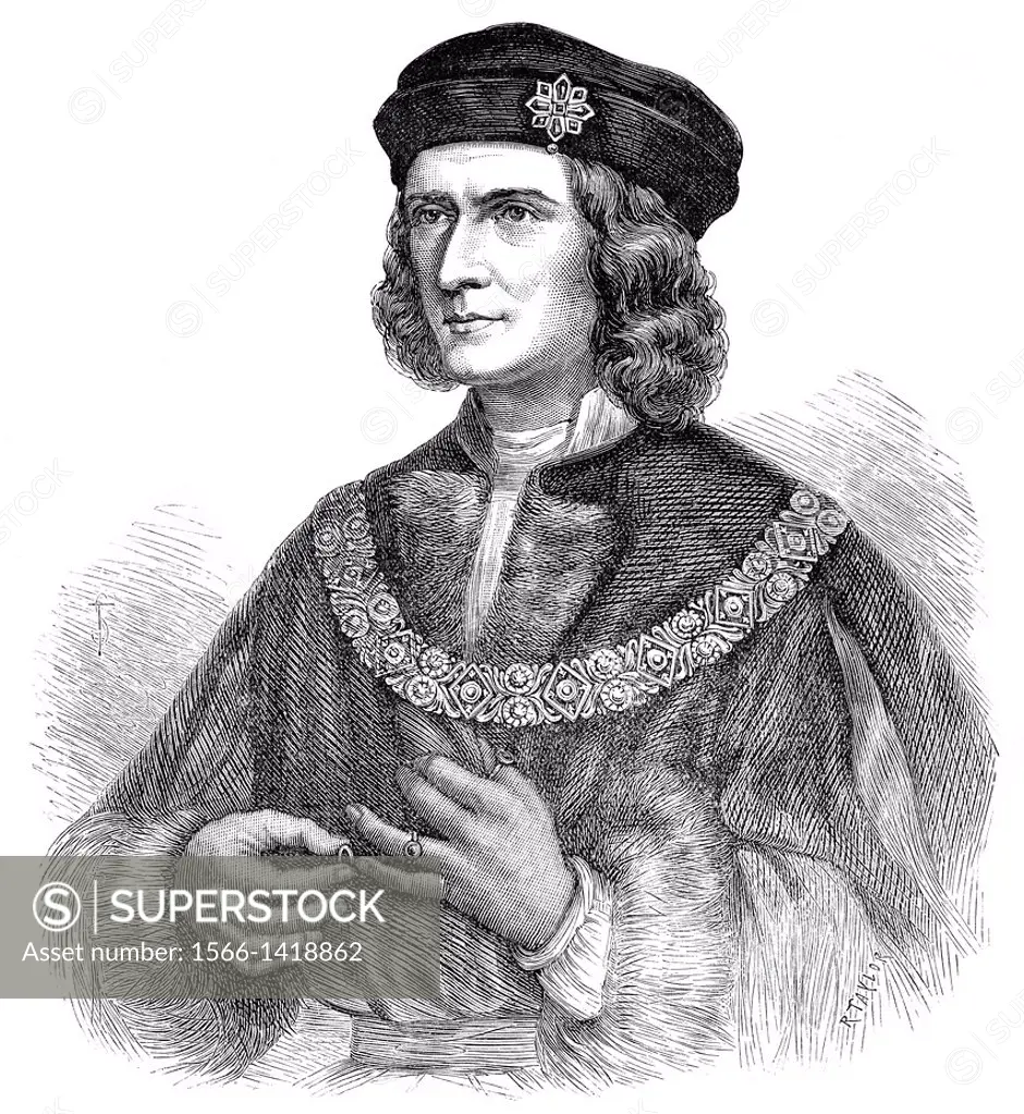 Richard III, 1452 - 1485, King of England from 1483 until 1485,.