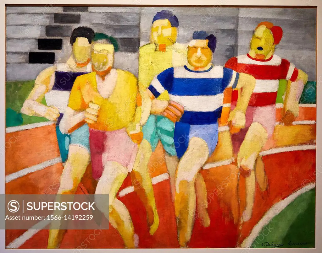 Les Coureurs, 1924, Robert Delaunay, Musée d'Art Moderne, Troyes, Champagne-Ardenne Region, Aube Department, France, Europe