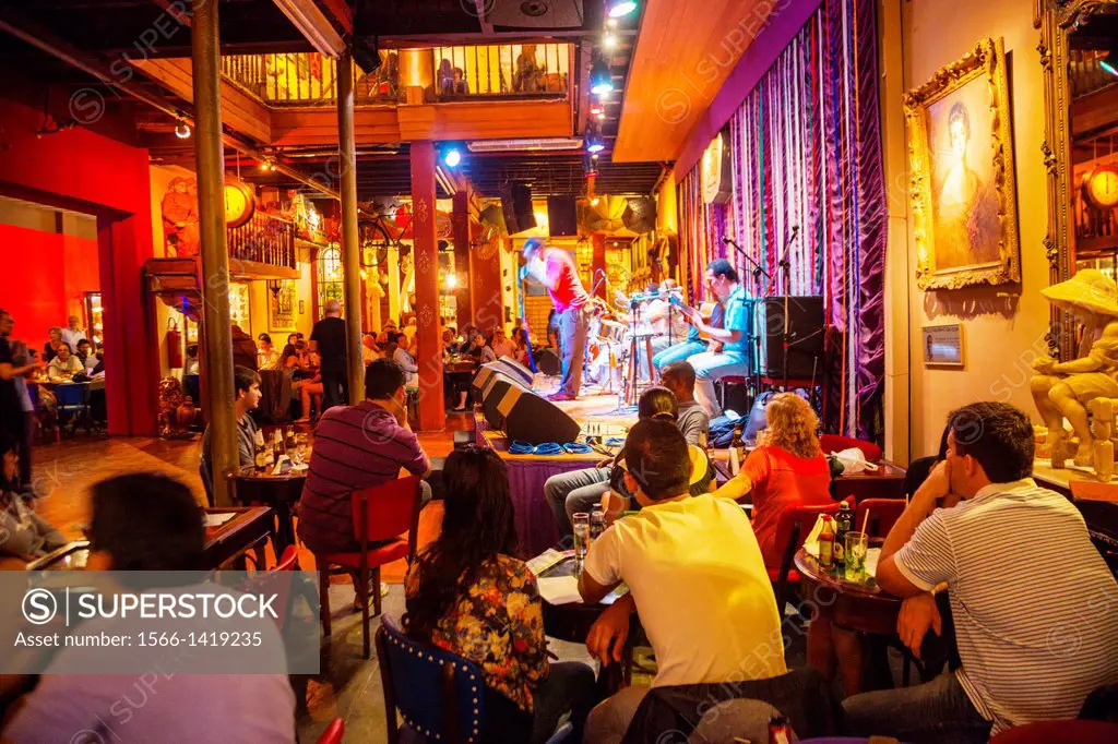 Rio Escenarium restaurant , the best live music and samba, Lapa district, Rio de Janeiro, Brazil