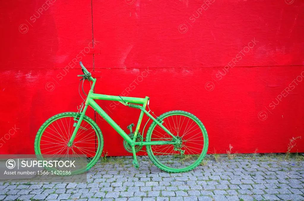 Germany, Berlin, Plundered Bicycle.