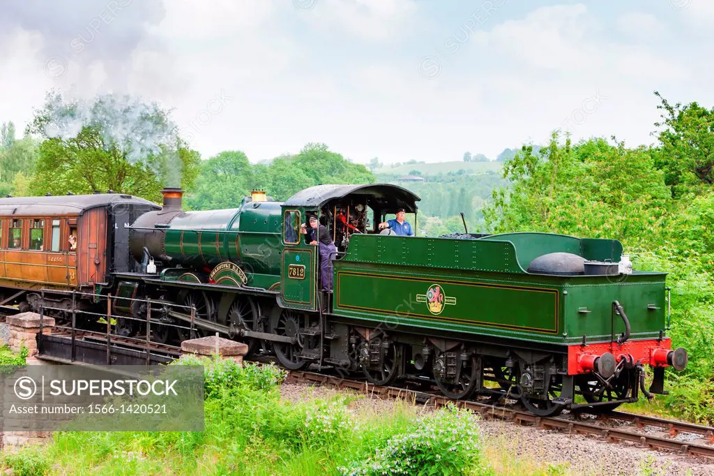 steam train, Severn Valley Railway, Worcestershire, England.