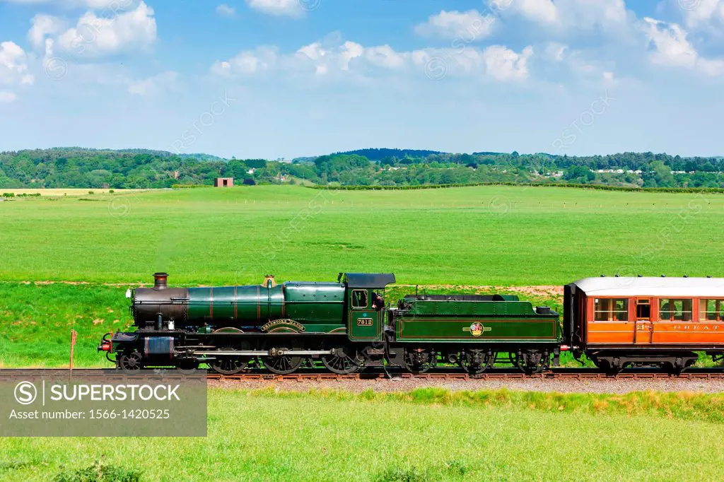 steam train, Severn Valley Railway, Worcestershire, England.