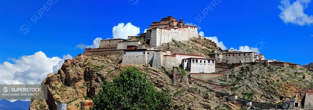 Gyantse Dzong, Gyantse County, Shigatse Prefecture, Tibet, China.