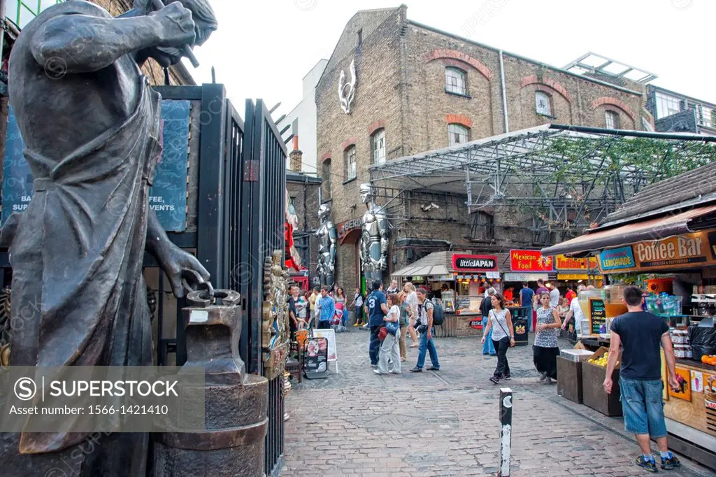 England - London - Camden Town district - Camden Town and Camden Lock, stables market