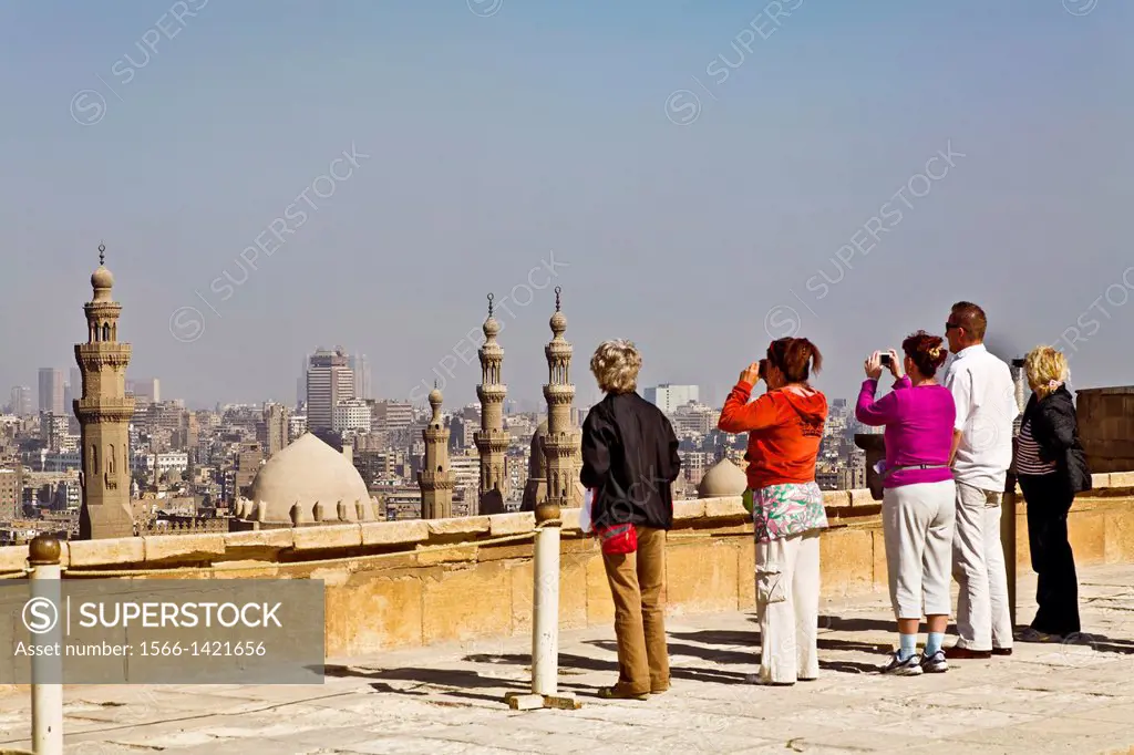 el rifaie mosque and sutan hassan mosque from citadel.cairo.