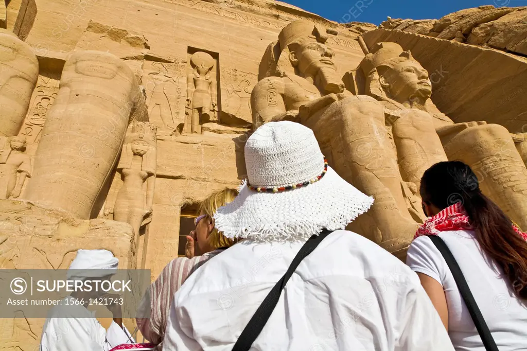 ramses II in abu simbel ruins. egypt.