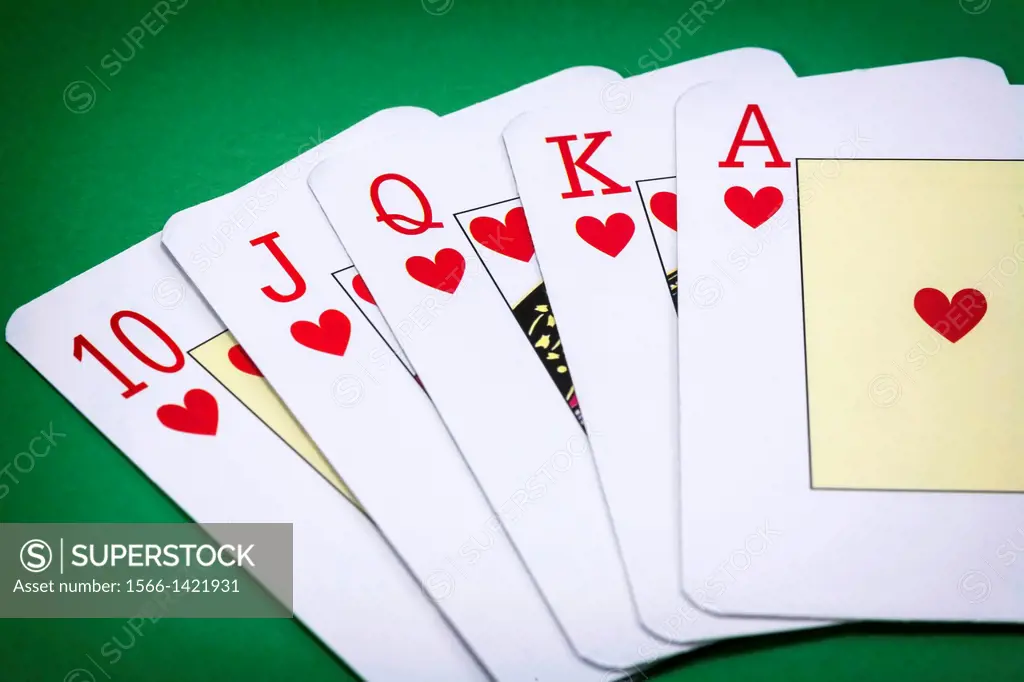 cards poker deck English, poker royal flush.
