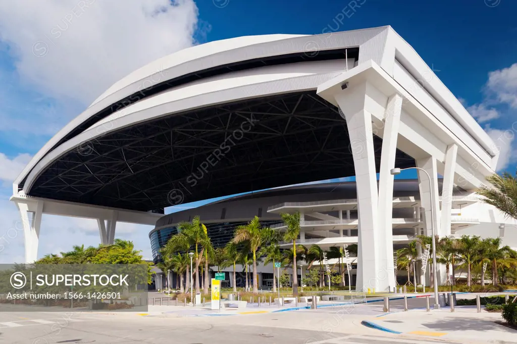 USA, Florida, Miami, New Marlins Ballpark, baseball stadium.