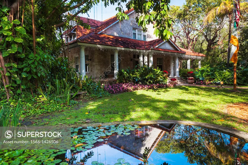 USA, Florida, Coral Gables, The Merrick House, former home of town developer George Merrick.