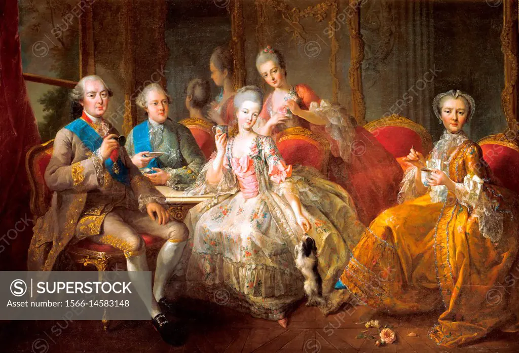 Jean-Baptiste Charpentier . The Family of the Duke of Penthièvre . 1768.