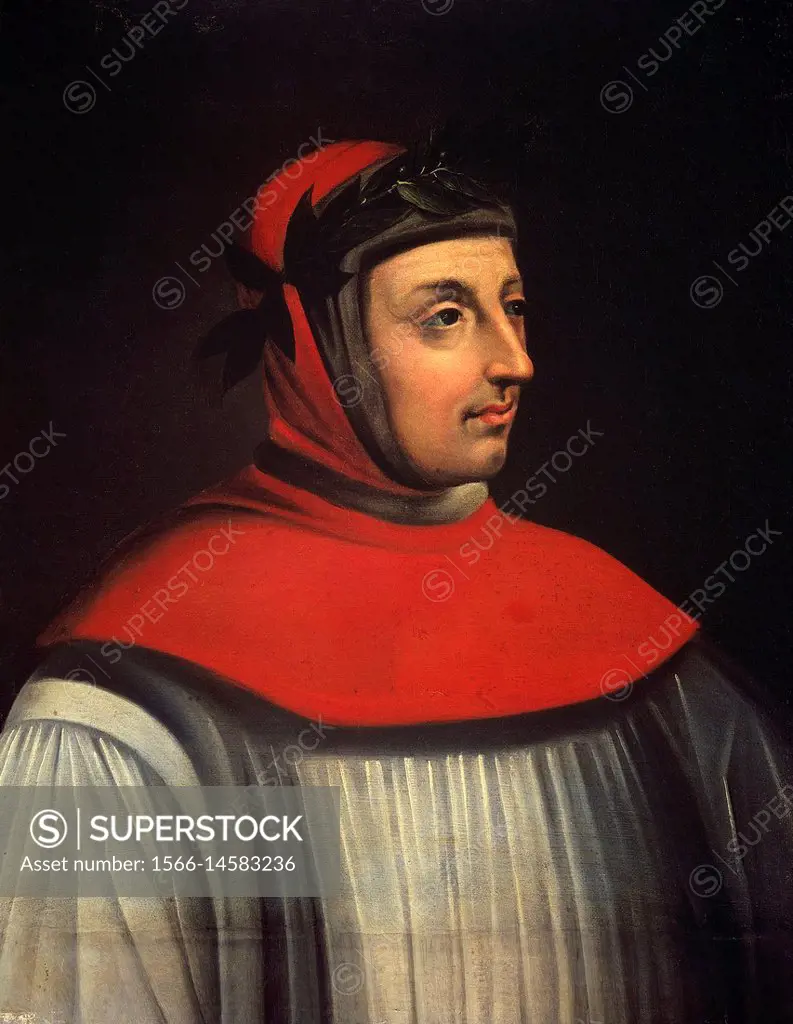 . Portrait of Petrarch.
